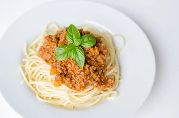 Итальянский ужин спагетти — стоковое фото