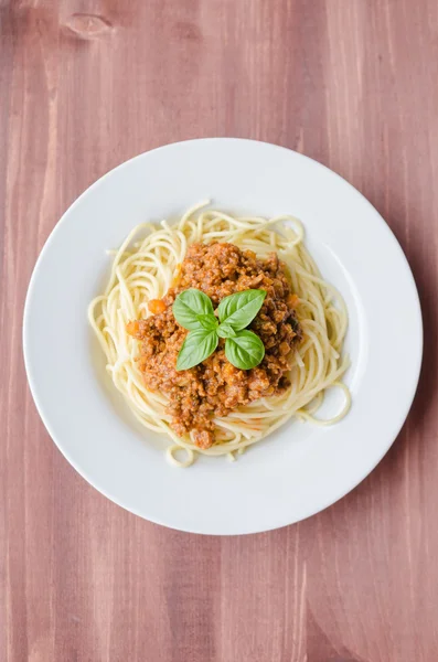 Cena de espaguetis italianos —  Fotos de Stock