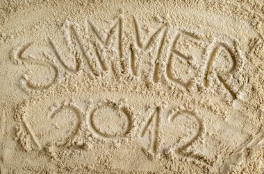 2012 summer on sand clipart