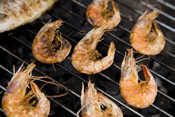 stock image Seafood on grill!