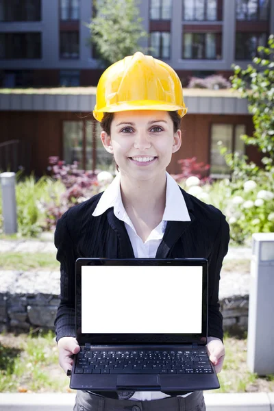 Kvinnliga byggnadsingenjör — Stockfoto