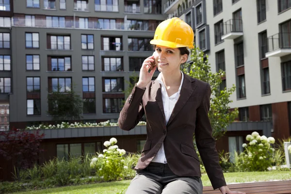 Female construction engineer — Stock Photo, Image