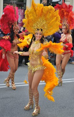 Samba dancers clipart