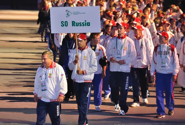 Спеціальна Олімпіада - церемонія відкриття — стокове фото