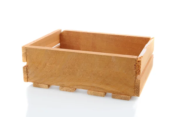 Velha caixa de transporte de madeira — Fotografia de Stock