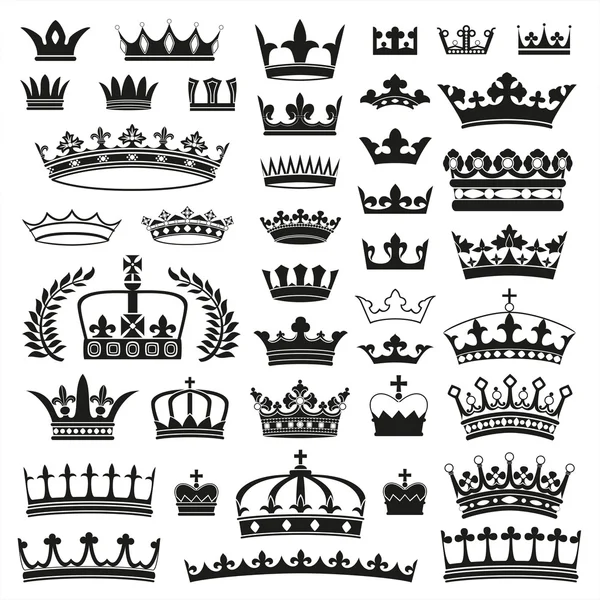 CROWNS collection — Stock Vector