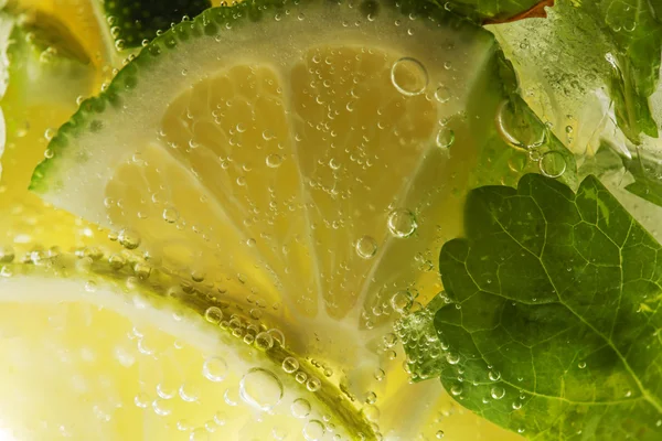 stock image Mojito cocktail macro shot