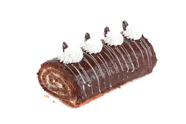 Csokoládé svájci roll — Stock Fotó
