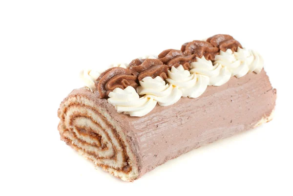 Chocolate Swiss roll — Stock Photo, Image