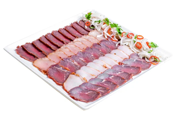 Сосиски и мясо — стоковое фото