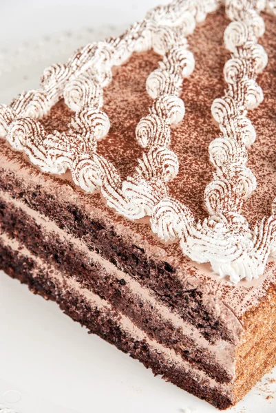 Смачний торт кремом — стокове фото