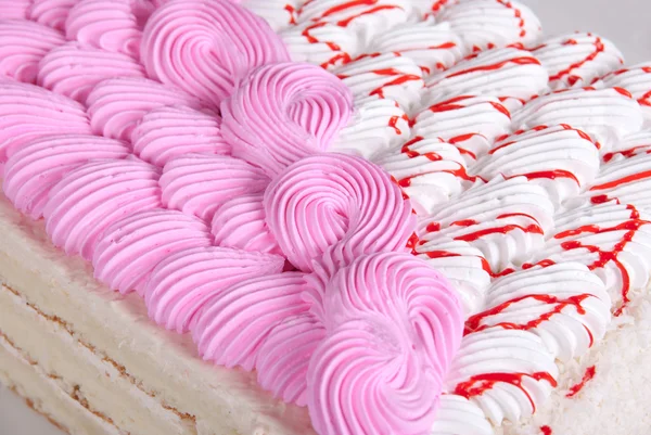 Sabroso pastel de crema — Foto de Stock