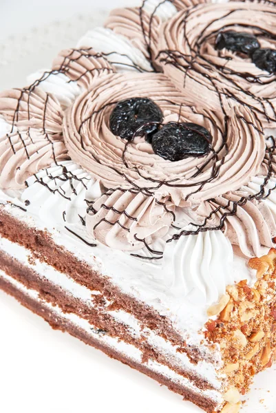 Вкусный ореховый торт — стоковое фото