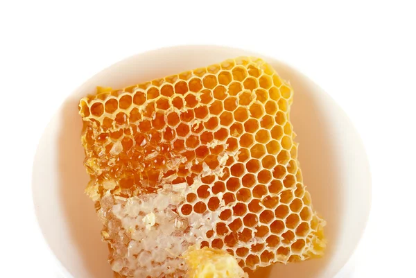 Jar of organic honey — Stock Photo, Image