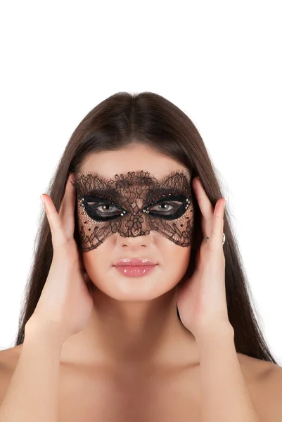 Maske kız — Stok fotoğraf