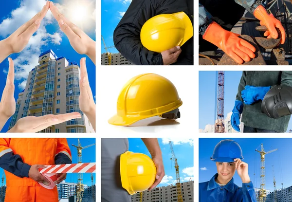 Workers set Stock Photo