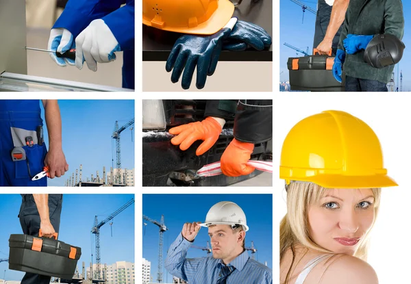 Workers set — Stock Photo, Image