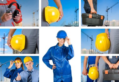 Workers set clipart