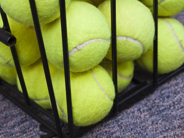 stock image Tennis Balls Behind Bars