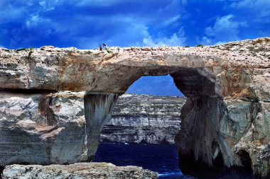 Azure Window Gozo near Malta. clipart