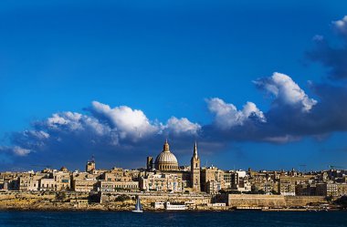 Malta'da valetta şehri.