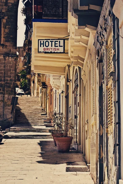 Clădire în Valetta, Malta . — Fotografie, imagine de stoc