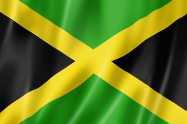 Jamaican flag clipart