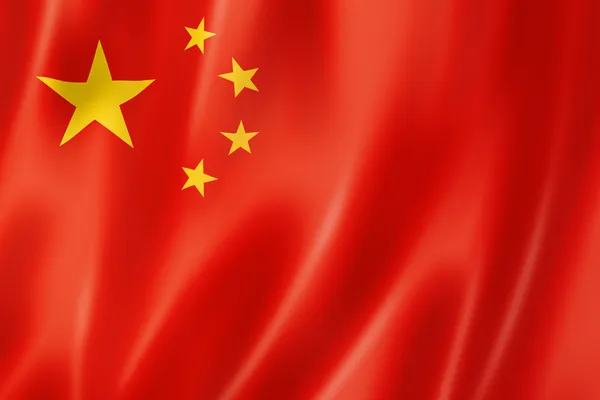Китайський прапор Стокова Картинка