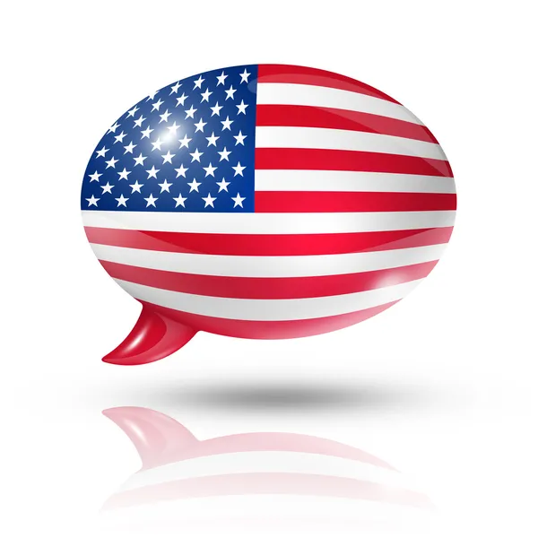 USA tekstballon — Stockfoto