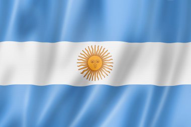 Argentinian flag clipart