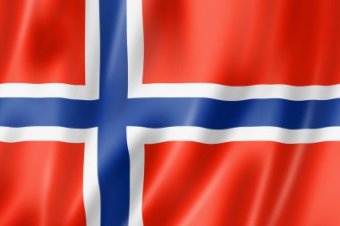 Norwegian flag clipart