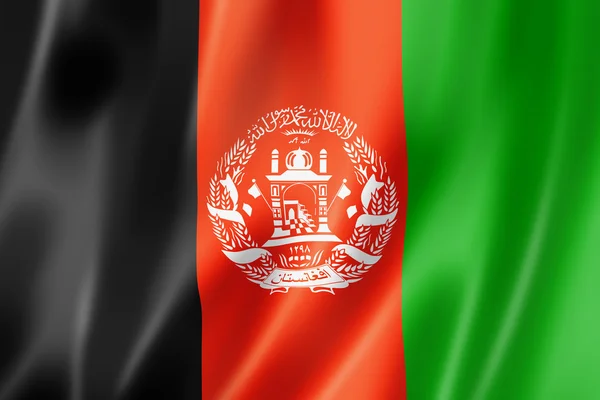 Afghanska flagga — Stockfoto