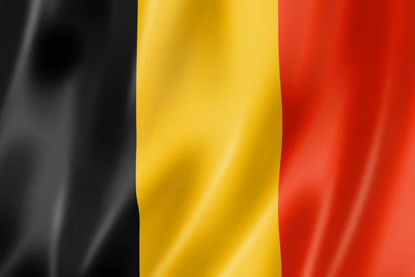 Banderą belgijską — Zdjęcie stockowe