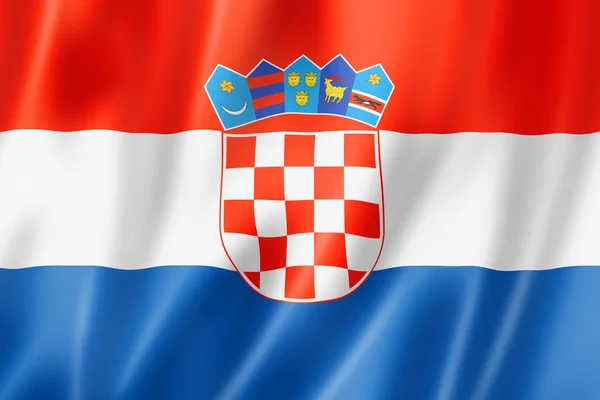 Horvátország zászlaja — Stock Fotó