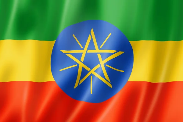stock image Ethiopian flag
