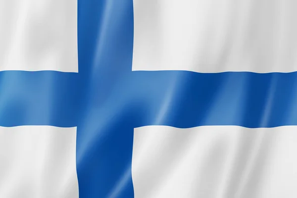 Finnish flag — Stock Photo, Image