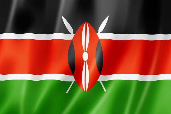 Kenianische Flagge — Stockfoto