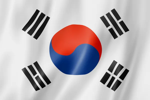 Zuid-Koreaanse vlag — Stockfoto
