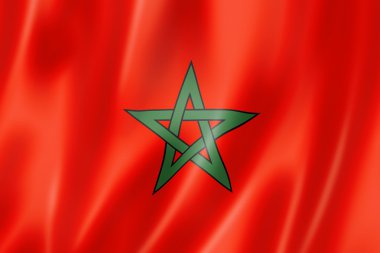 Moroccan flag clipart