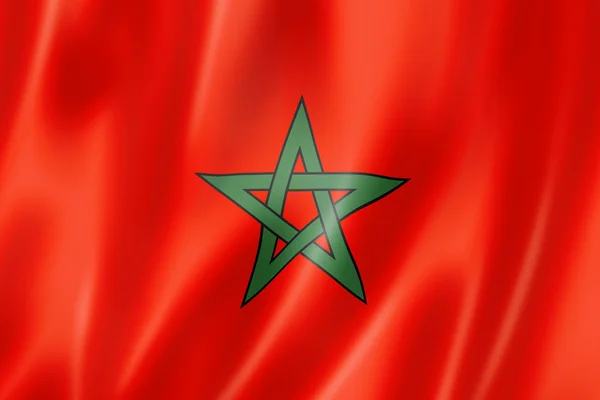 Σημαία του Μαρόκου — Φωτογραφία Αρχείου