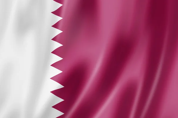 stock image Qatar flag