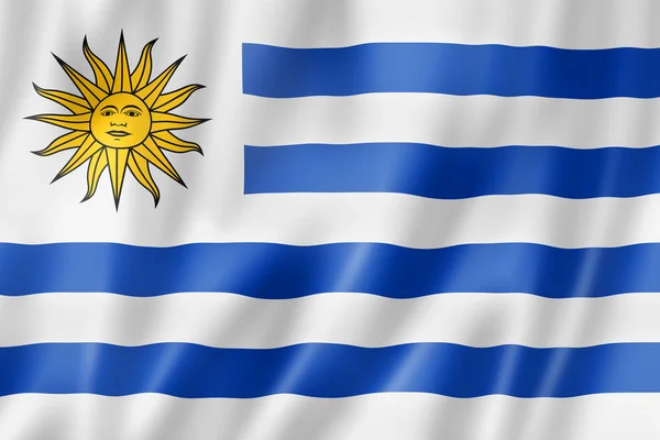 Uruguayanska flagga — Stockfoto