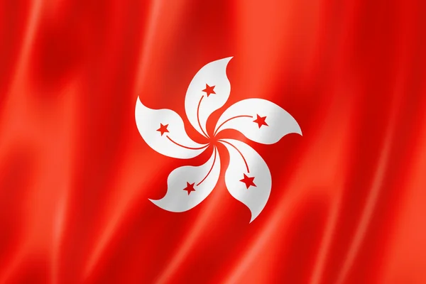 Флаг Гонконга — стоковое фото