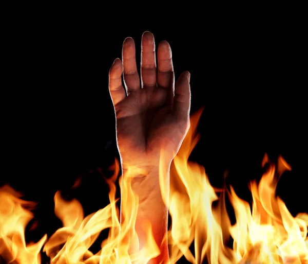 地狱之火 — 图库照片