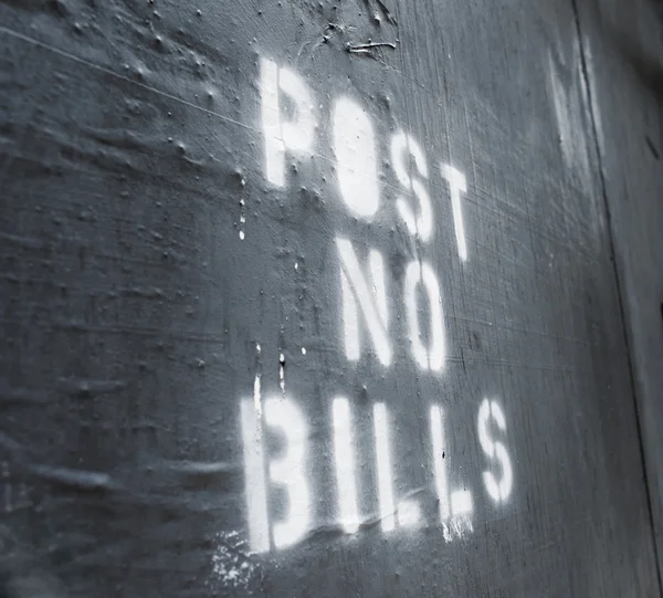 Post No Bills — Stock Photo, Image