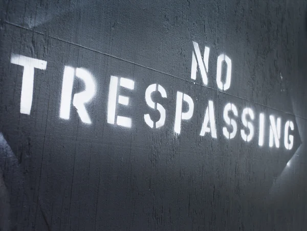 Geen trespassing — Stockfoto