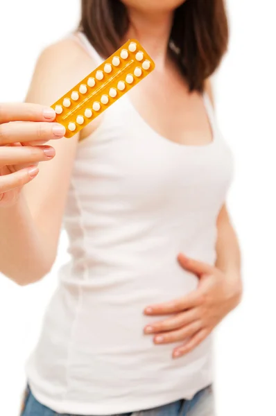 女性保有物の経口避妊薬 — ストック写真