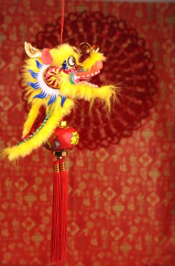 Çin yeni yıl tebrik için şanslı düğüm