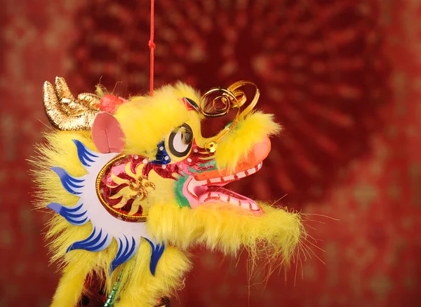Китайський Новий рік каліграфія для слова означає щасливий рік Дракона — стокове фото