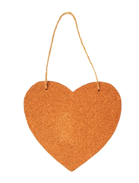 木工板的心脏 — 图库照片